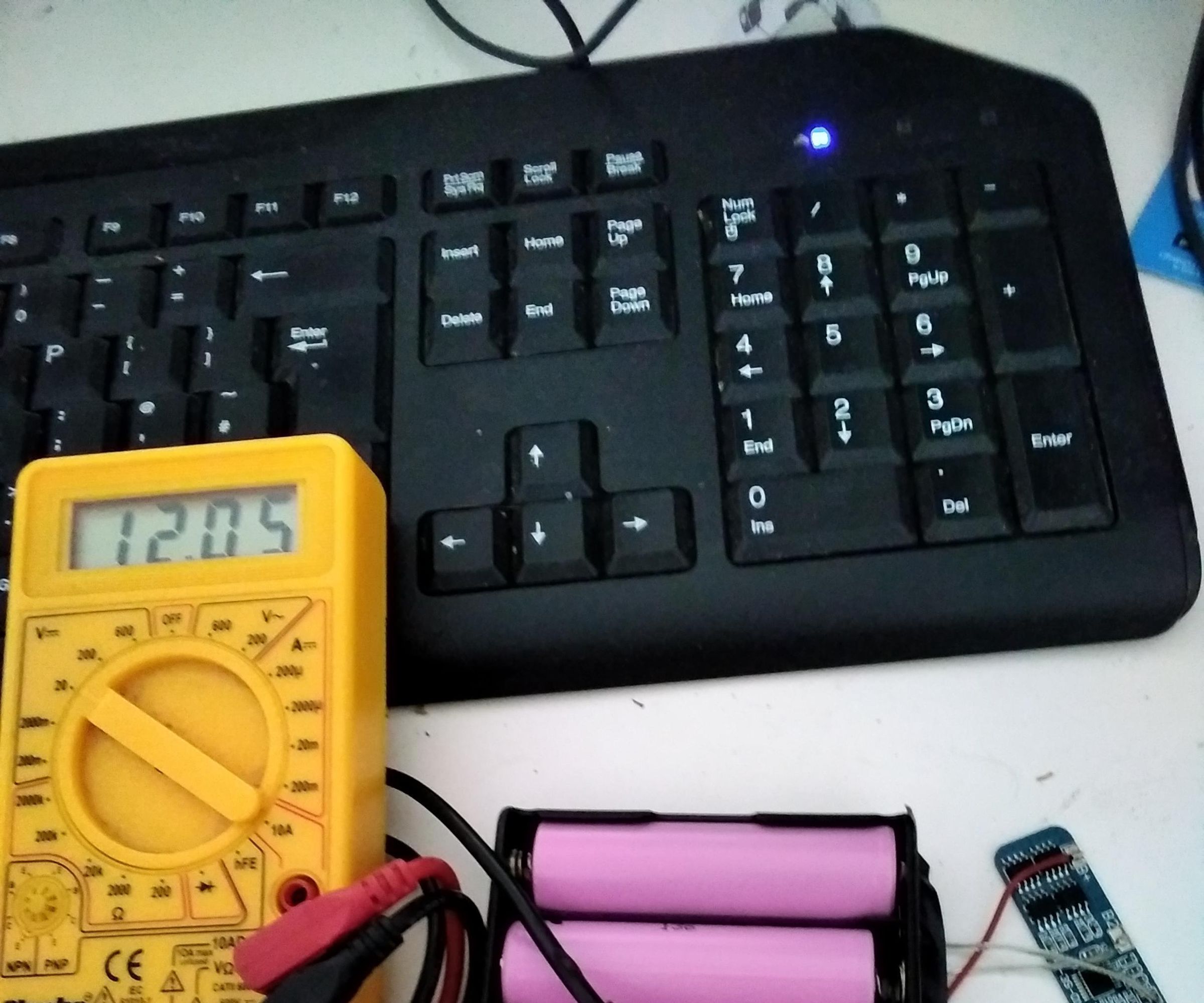 12v Lithium 18650 Power Bank, HX-3S-01 Protection Board