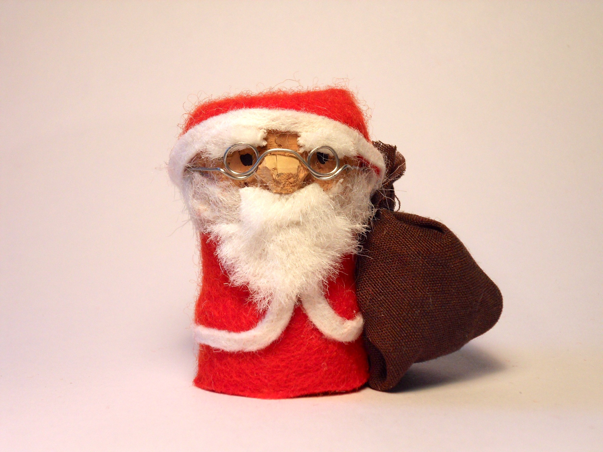 Champagne Cork Santa