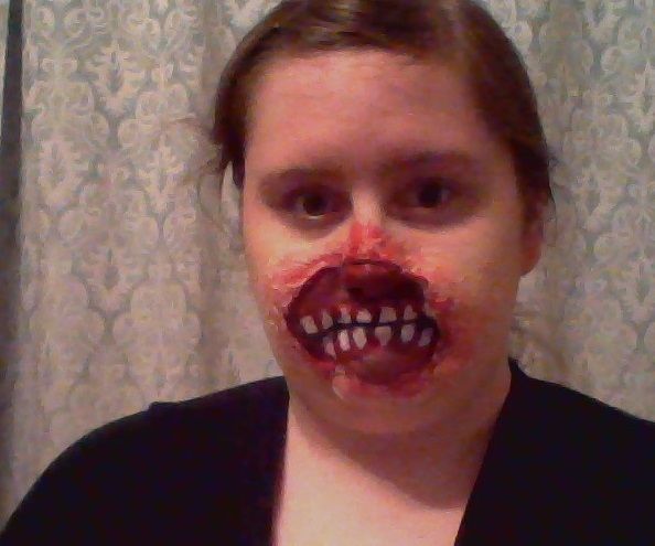 Horror Makeup- Torn Face
