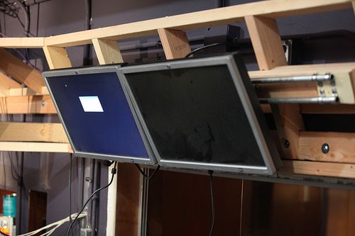 Hanging Computer Monitors on the Cheap