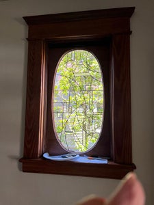 Tape Design to Window, Apply Leading