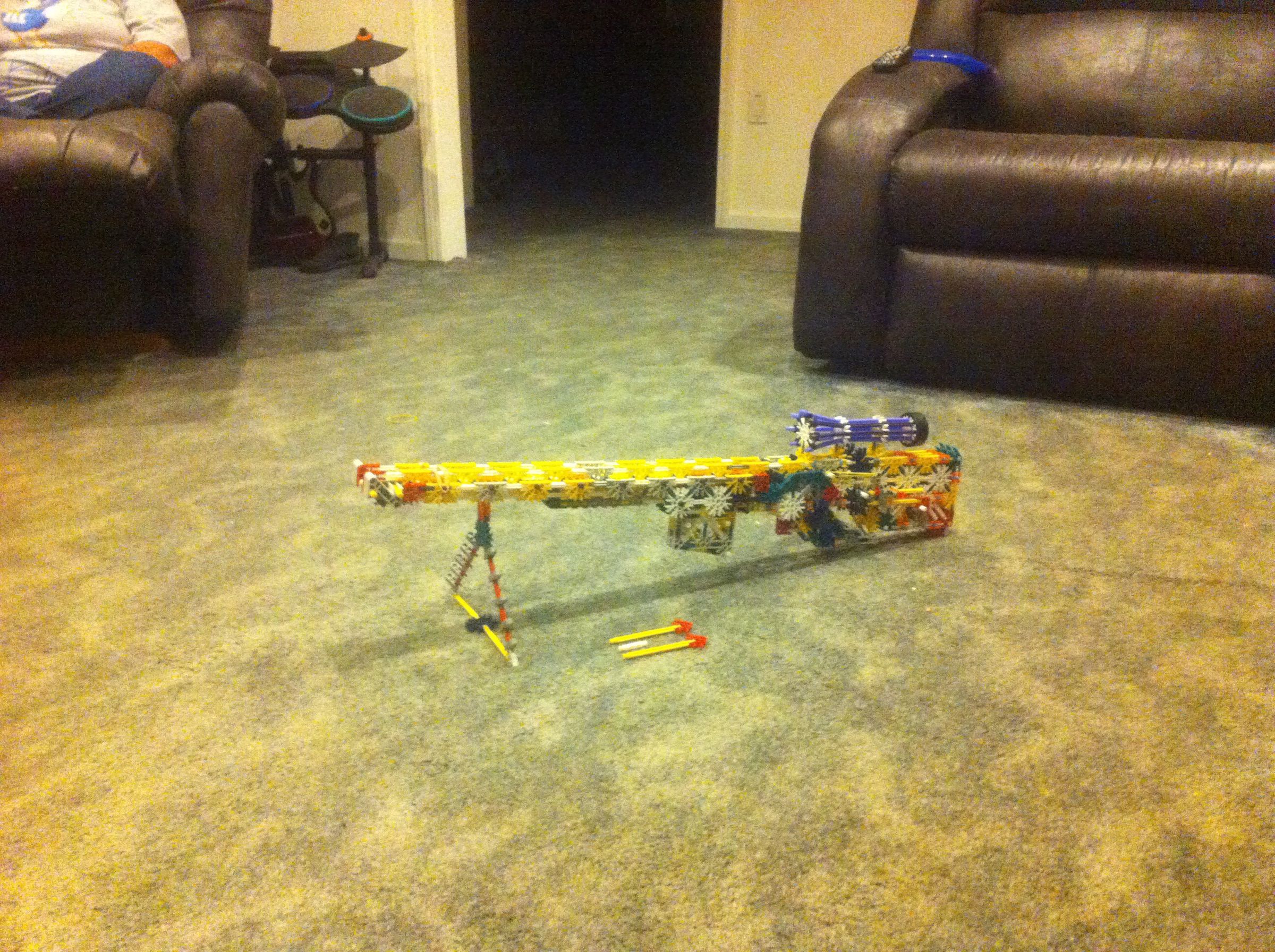 Knex CSR50 (Crockett's Sniper Rifle 50 Cal.) - Instructables