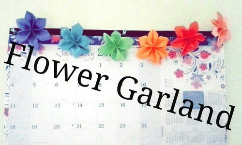 Origami Flower Garland