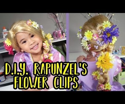 DIY Rapunzel Flower Hair Clips | Disney Tangled Craft