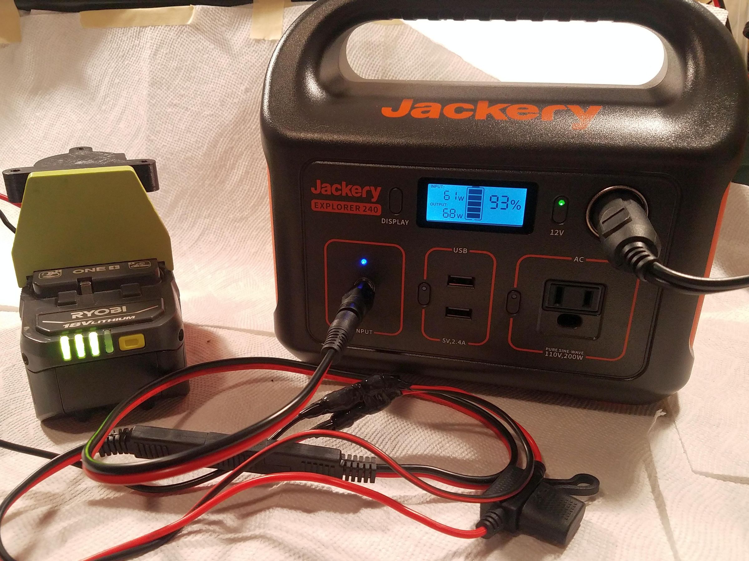 Expand Your Jackery Runtime Using Ryobi 18v One+ Batteries! No