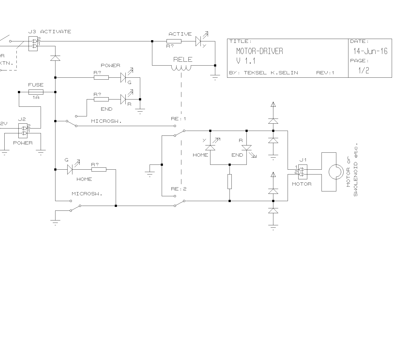 A Simple Control FWD/REW of a DC-motor