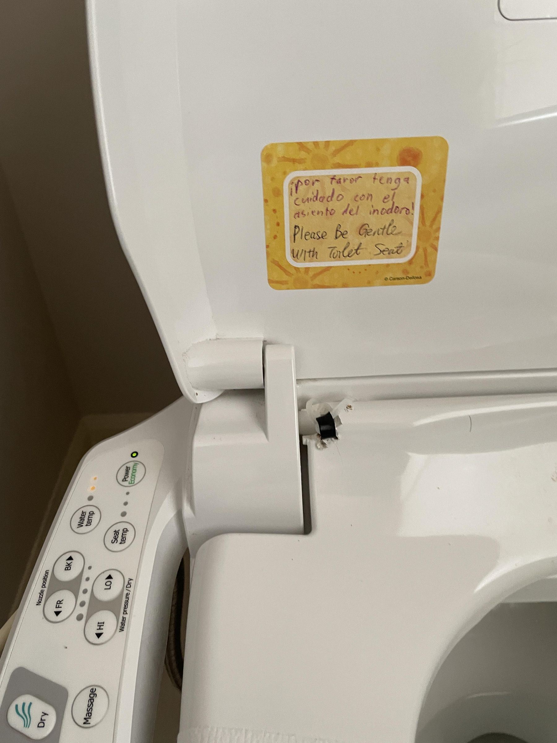 Fix a Broken Bidet Toilet Seat With Potential Design Flaw 4 Steps