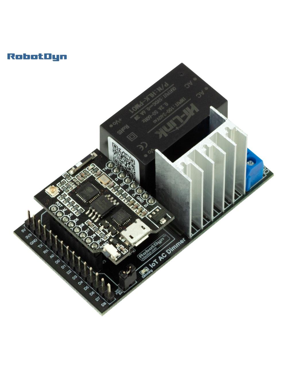 Arduino AC Power Dimmer. WiFi ESP8266/ESP32.  User Interface 4