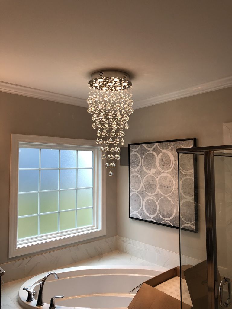 Install A Gorgeous Soaking Tub Light Fixture In The Most