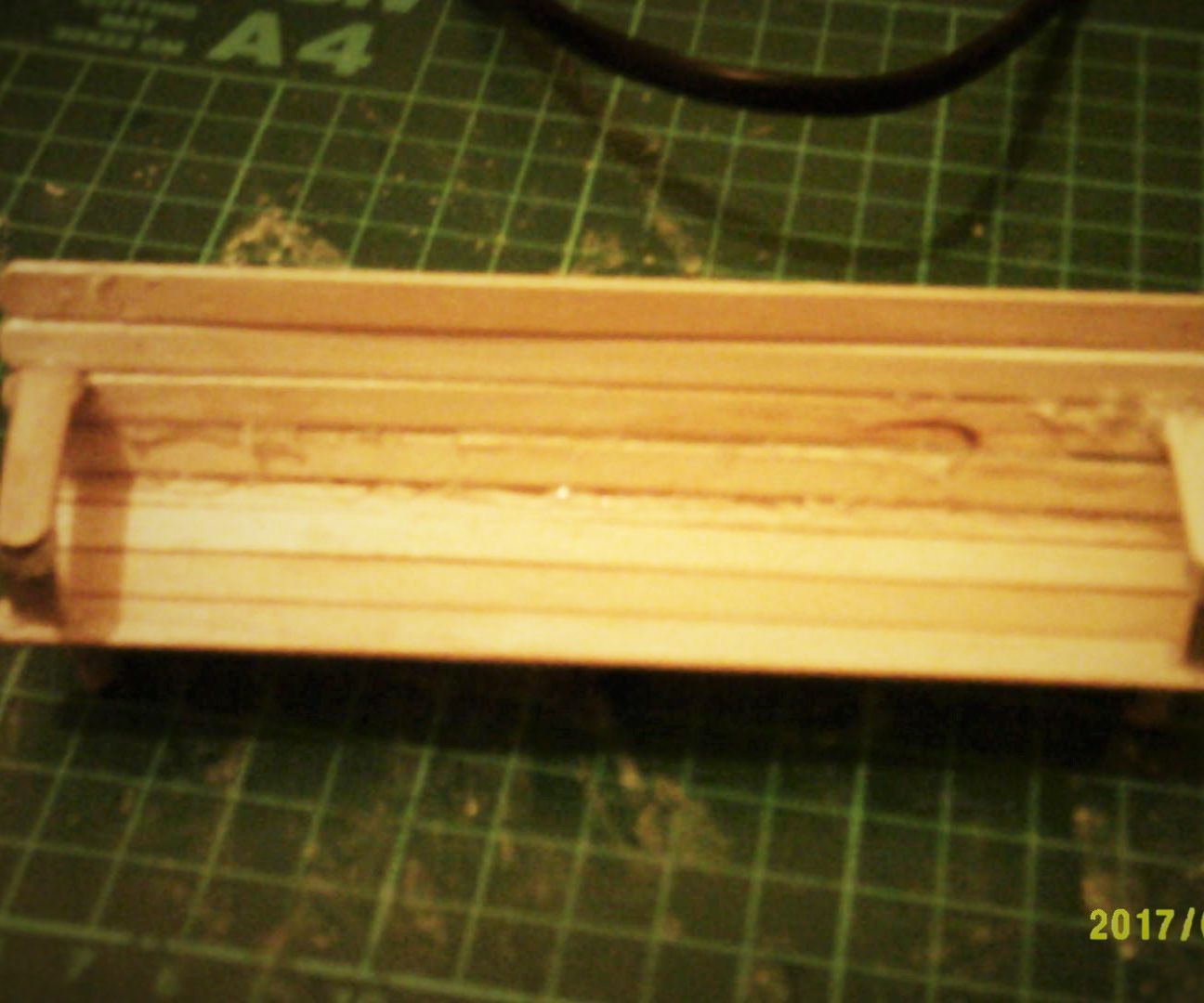  MINI BENCH Using Lolly Pop Sticks,",