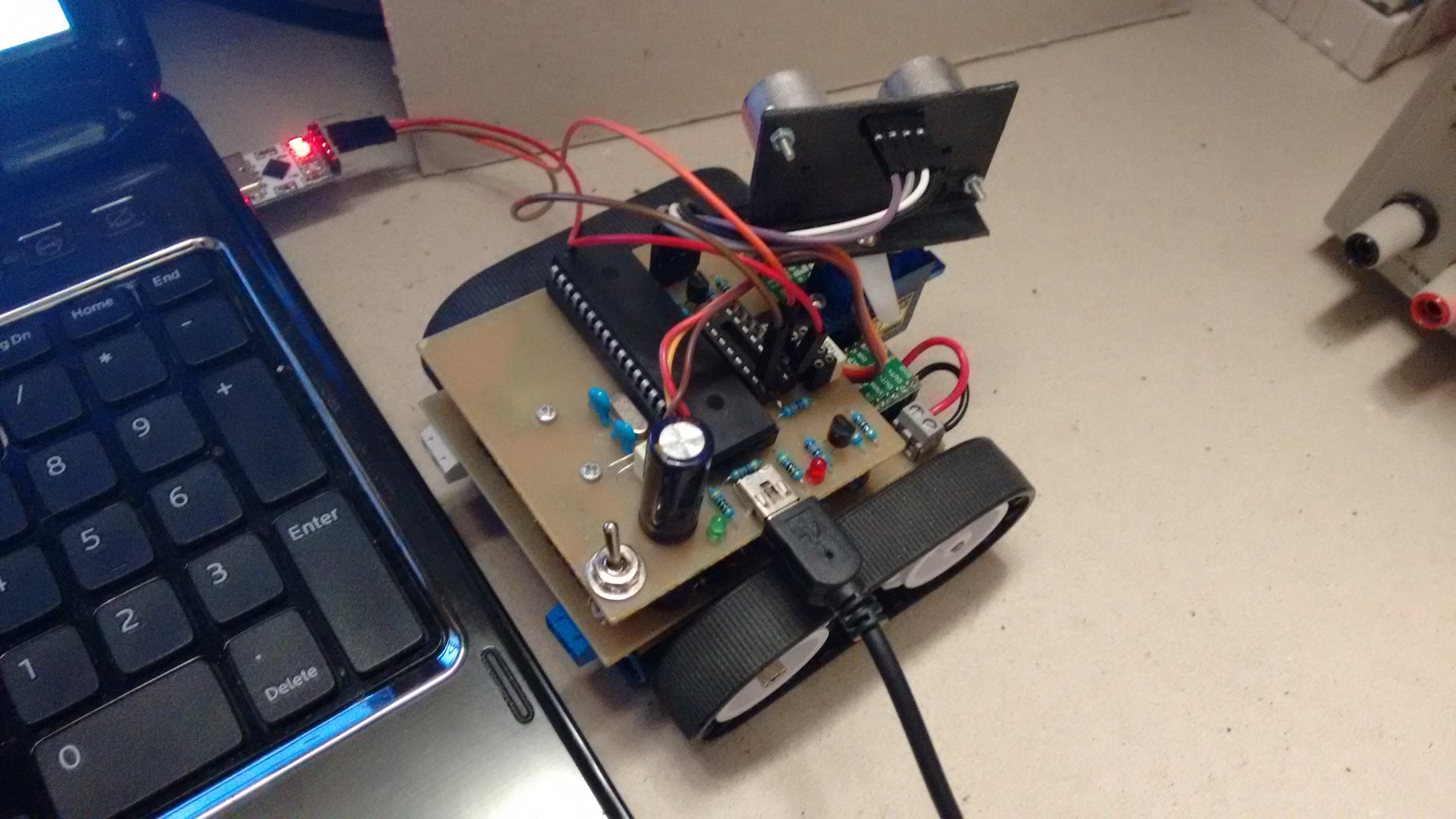 Ultrasonic Obstacle-avoiding Robot : 16 Steps (with Pictures ...