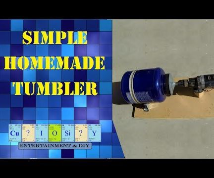 Homemade Stone and Brass Tumbler