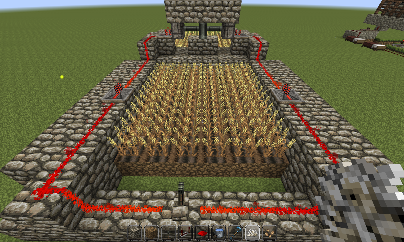 Minecraft Auto-harvest Wheat Farm : 14 Steps - Instructables