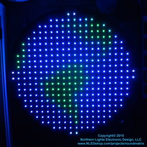 Round LED Matrix - 340x WS2801 Pixels