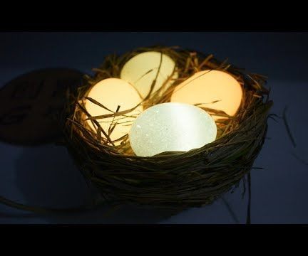 Eggshell to Make a Photosensitive Night Light
