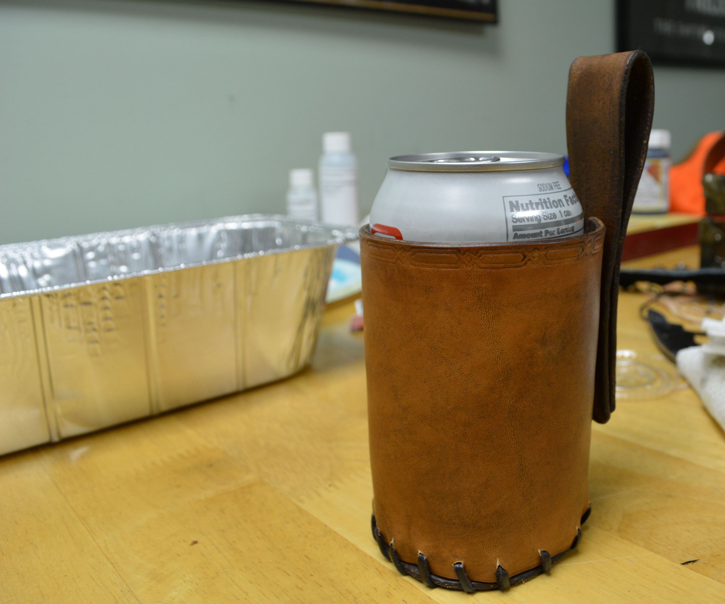 Leather Can/Bottle Holster