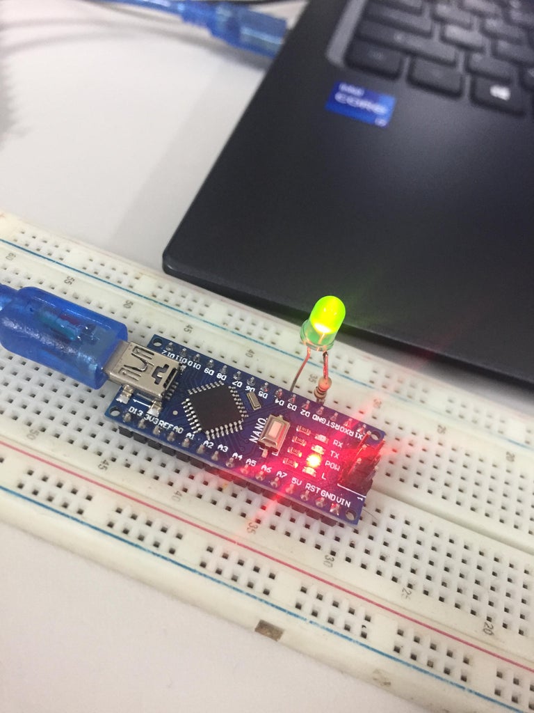 LED Brightness Control Using Arduino's Serial Monitor : 3 Steps ...