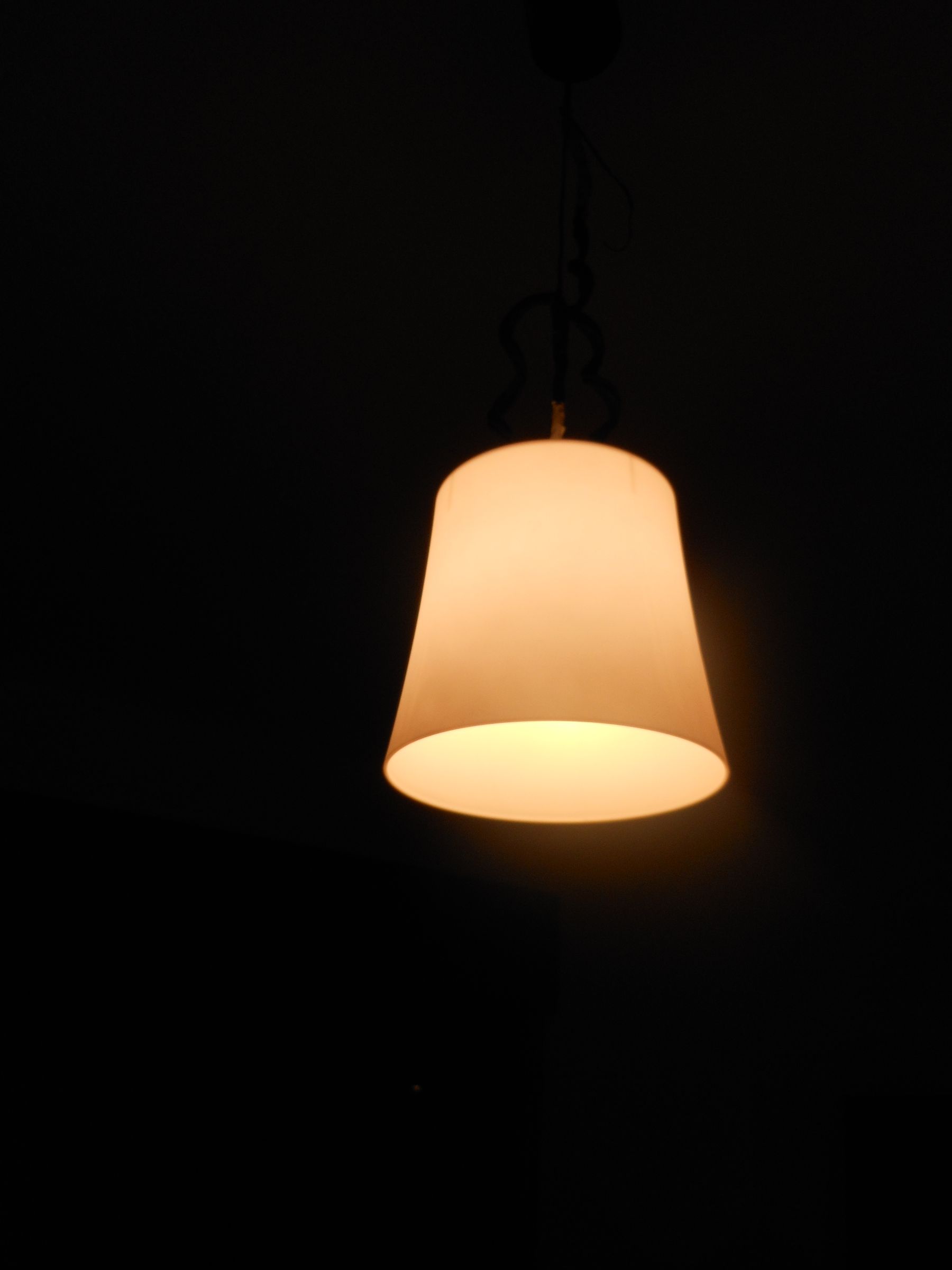 Simple hanging light - flower pot