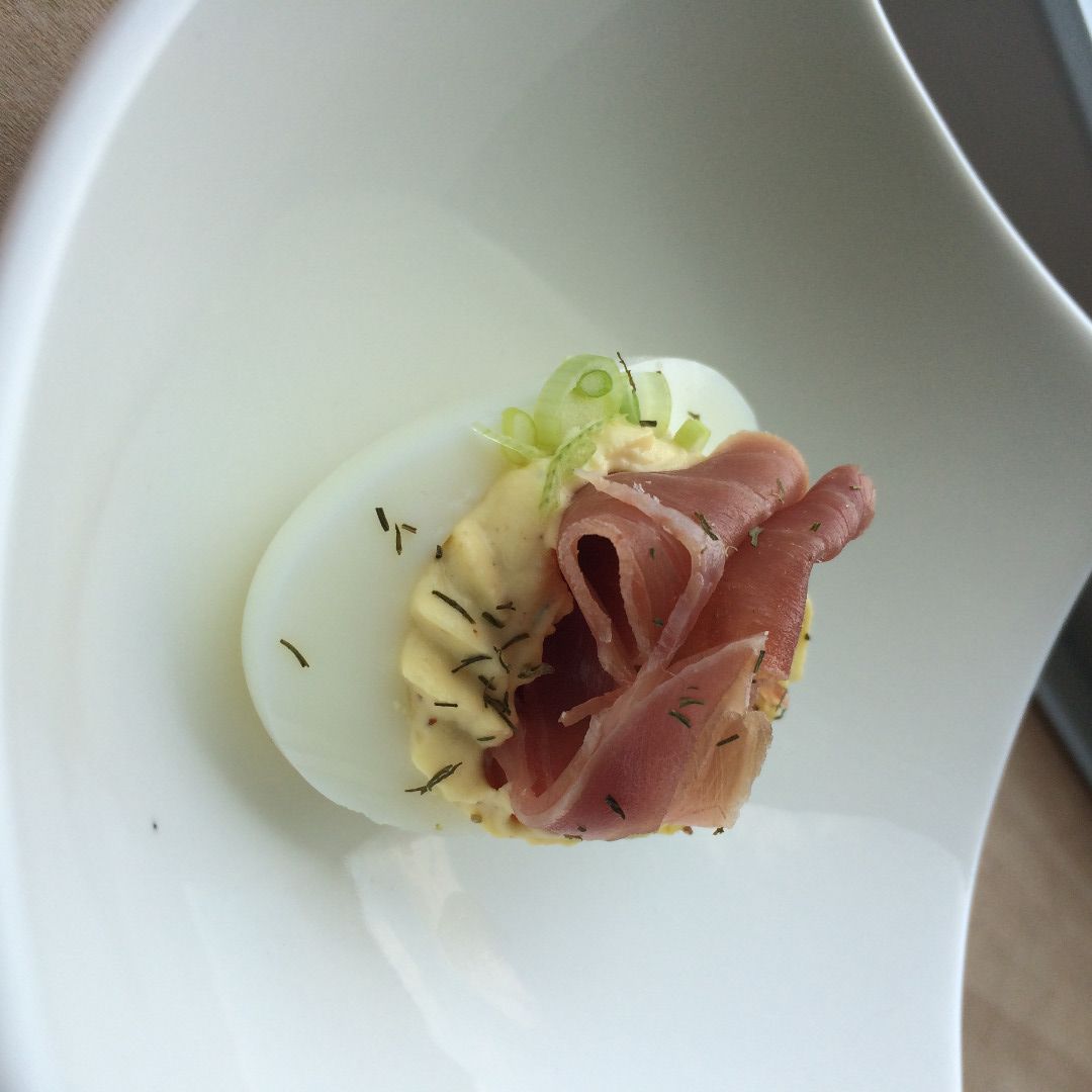 Deviled Eggs Prosciutto Topped Gourmet Deviled Eggs 5 Steps (with