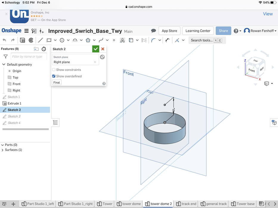 Onshape Spherical Button 3D Printed Dome on Onshape : 9 Steps - Instructables