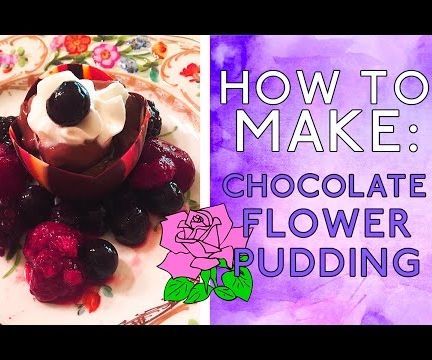 How to Make: Chocolate Flower Pudding 