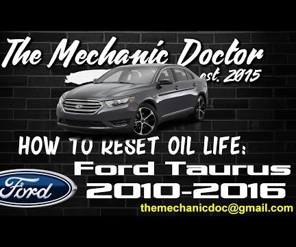 How to Reset Oil Life: Ford Taurus 2010-2016. 