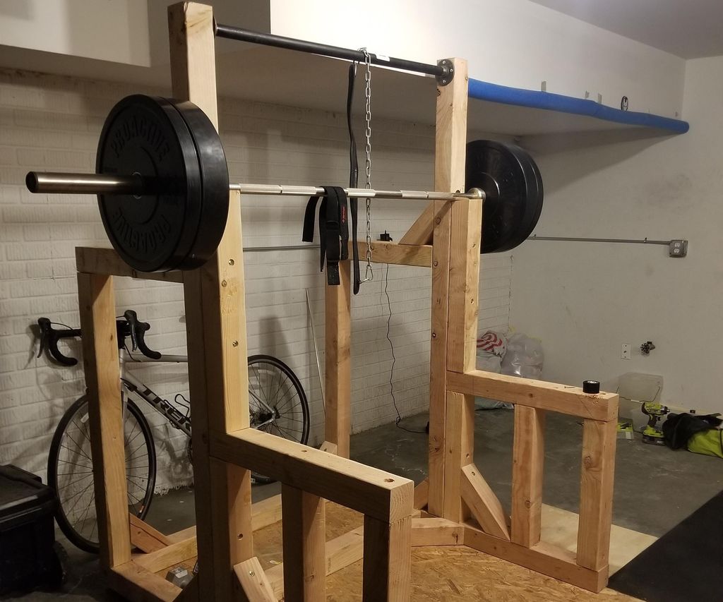 DIY Squat Rack / PullUp Bar 7 Steps Instructables