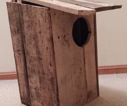 Reclaimed Pallet Wood Possum House