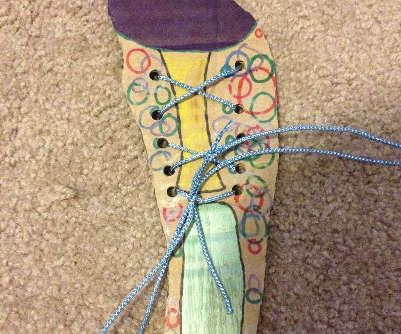 Shoe Tying Education Aid