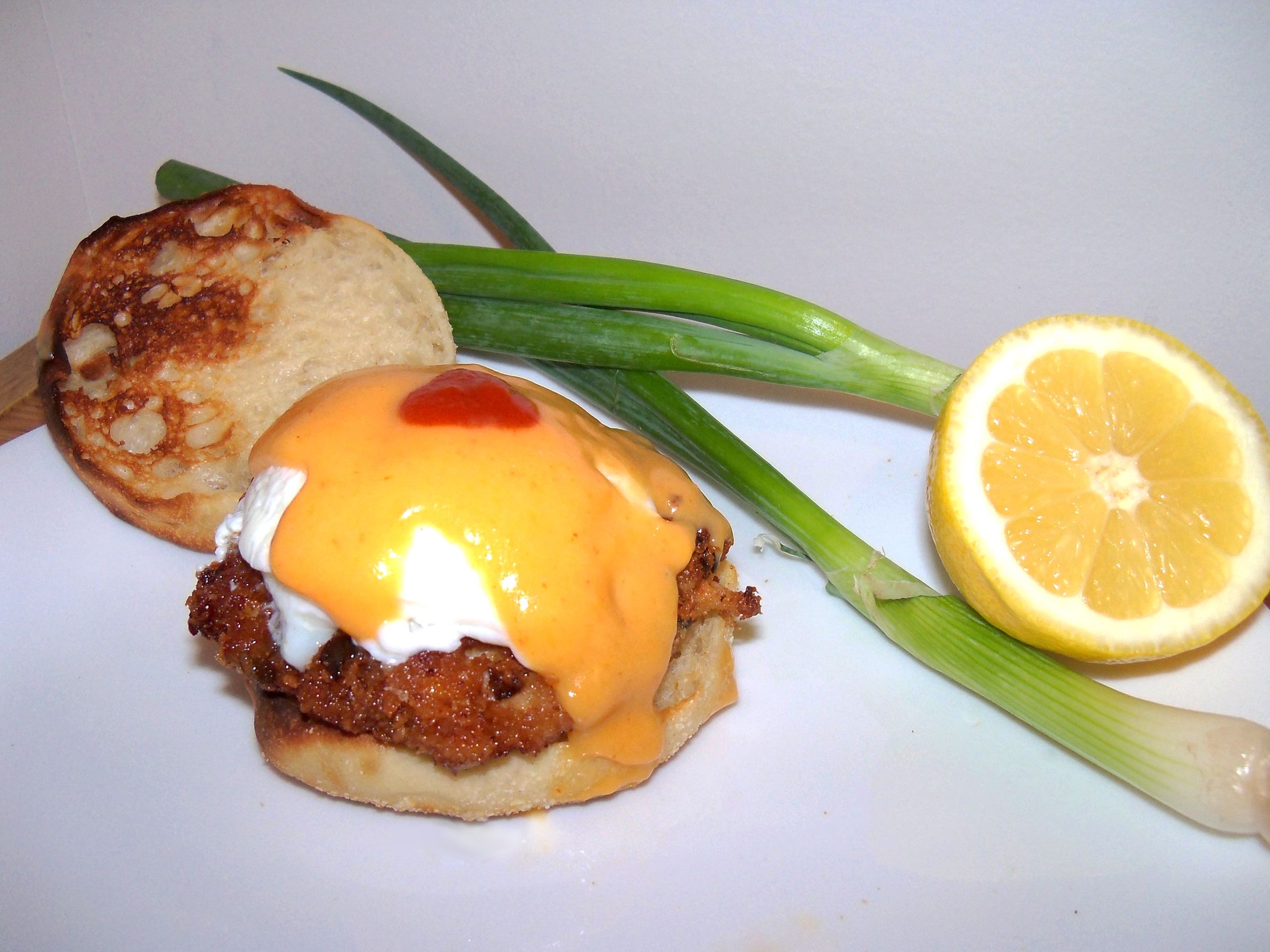 Shrimp Cake Eggs Benedict