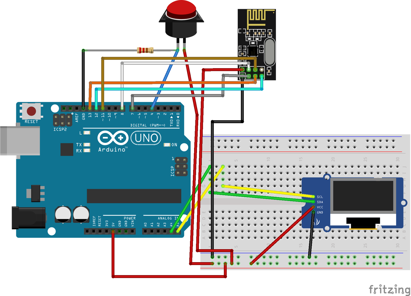 Handheld Console With Wireless Controllers and Sensors (Arduino MEGA ...