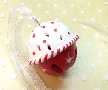 Christmas Sleigh Bell- Polymer Clay (Fimo)