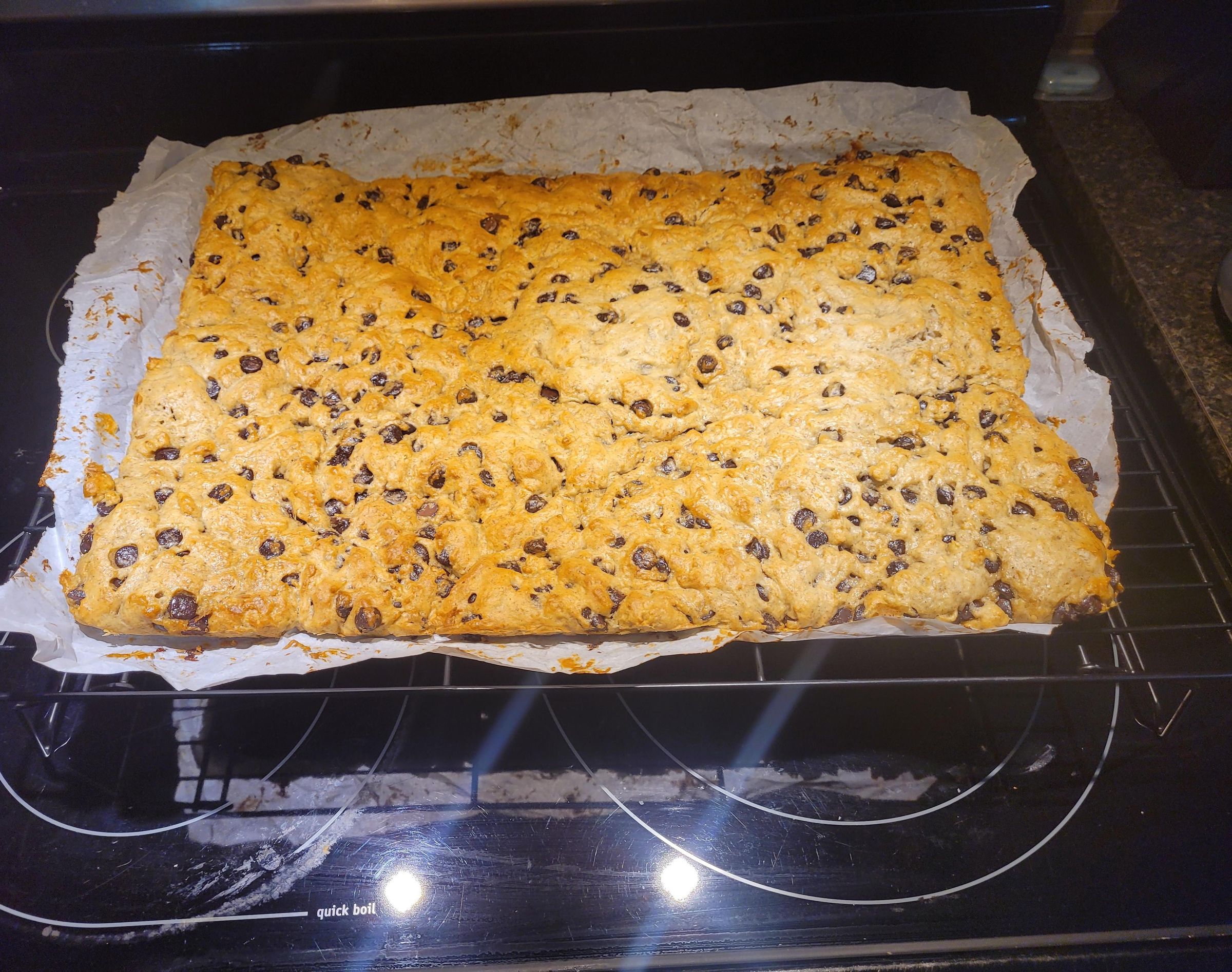 Choc Chip Banana Block Cookies