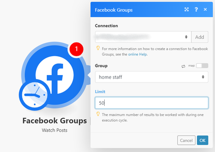 Integromat-Scene4 + Code -facebook