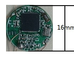 16mm Bluetooth + 6／9 DOF Gyroscope Wearable Board Talking to Phone and Programming With Open Source Tools