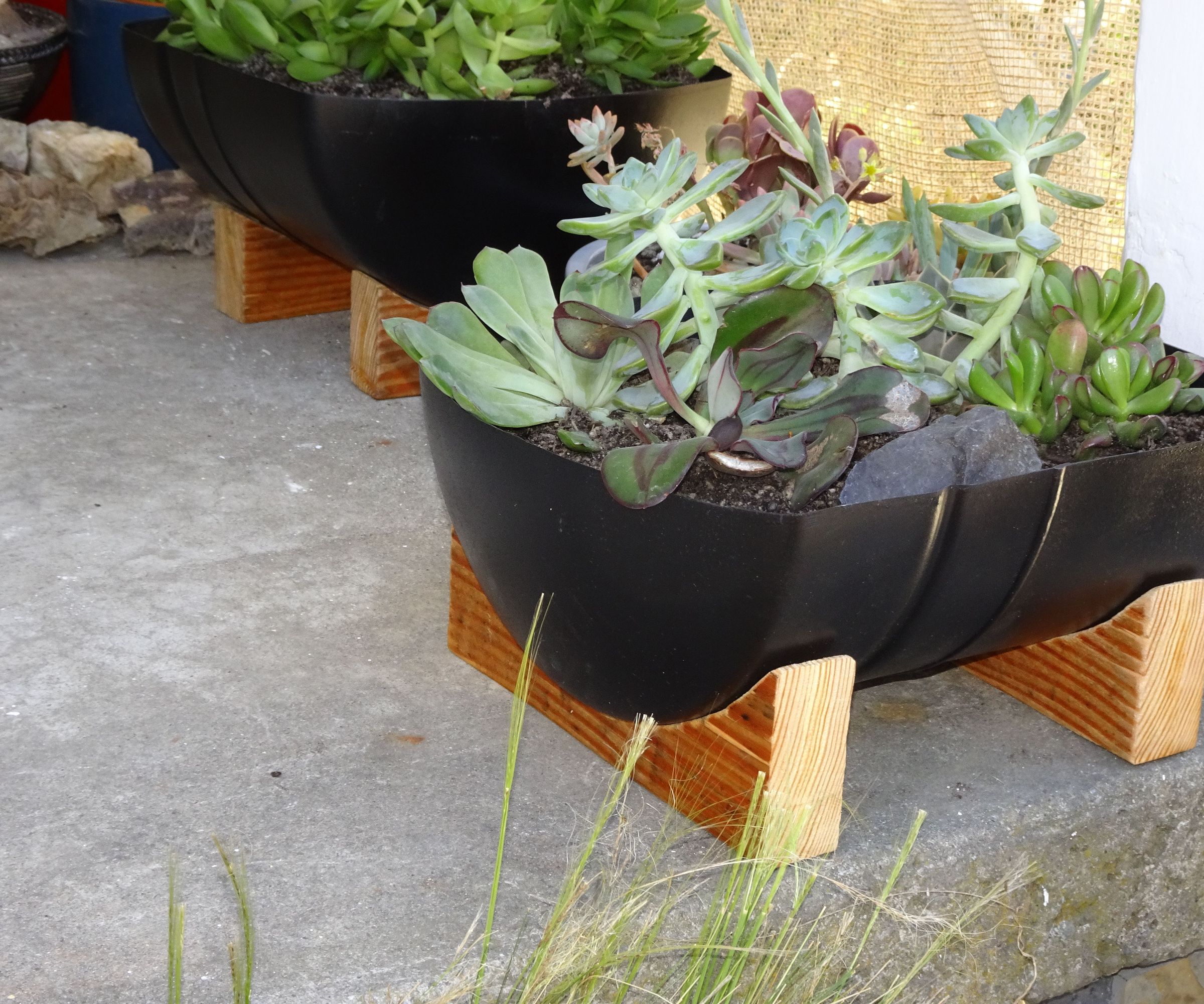 Upcycled Tank Planter