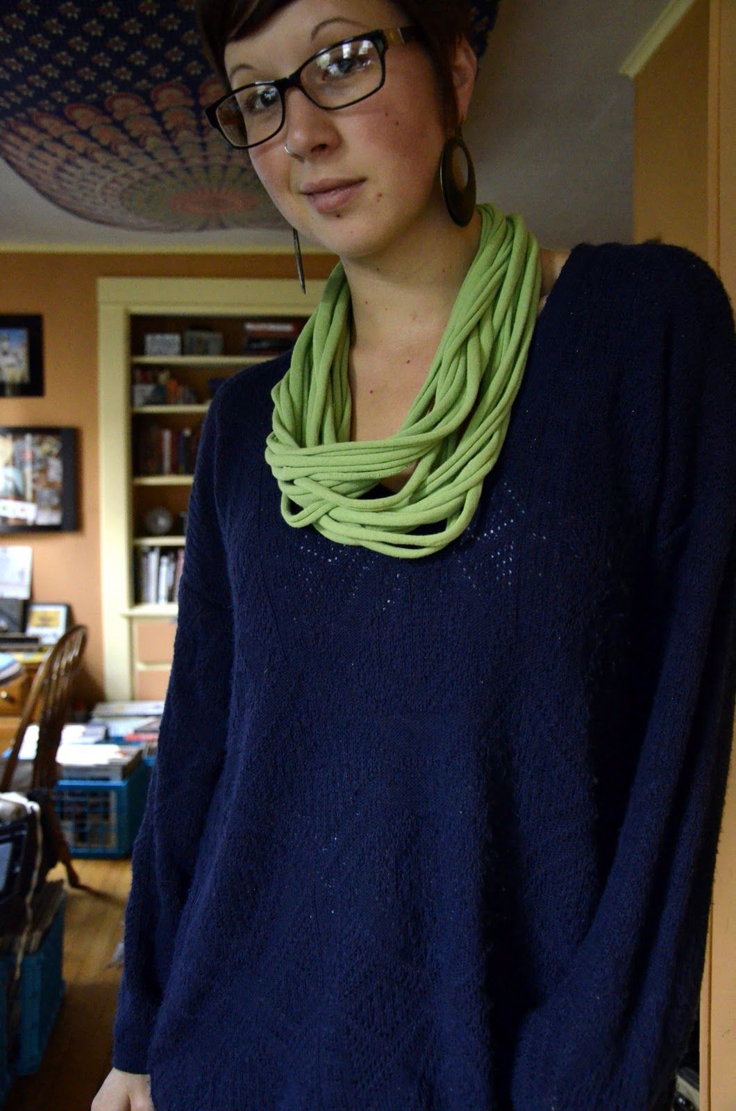 No Sew T-shirt Infinity Scarf Tutorial