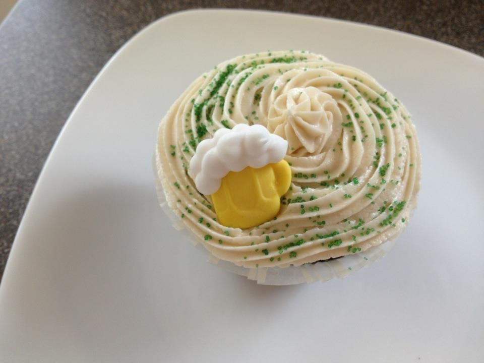 Guinness Cupcake With Bailey's Irish Cream Frosting