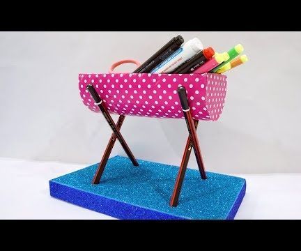 How to Make a Useful Organizer From Plastic Bottle and Pencils?