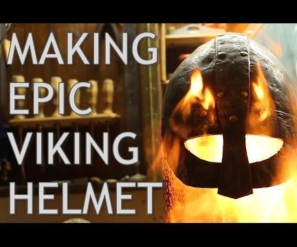 Viking Helmet Made Out of Wood Shavings