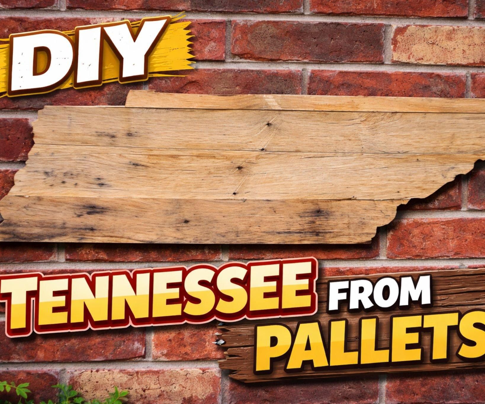Tennessee Shaped Pallet Art