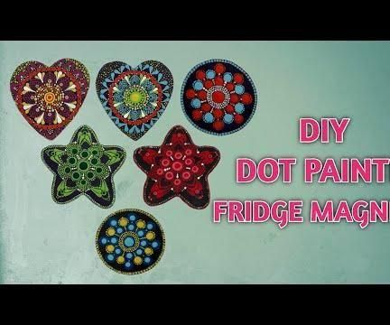 Dot Painted  | DIY Fridge Magnets Tutorial | Leisure Space