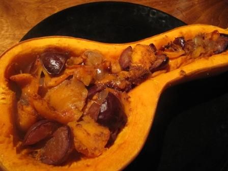 Vegan Pumpkin with Plums Desert