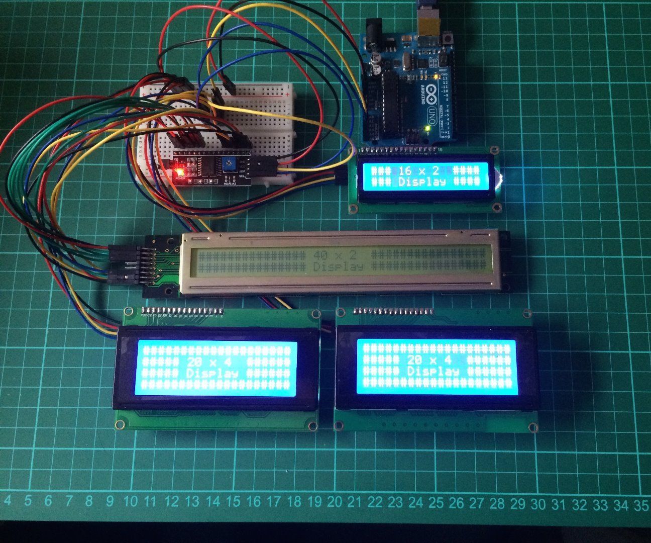 Arduino I2C LCD Driver Library and PackMan