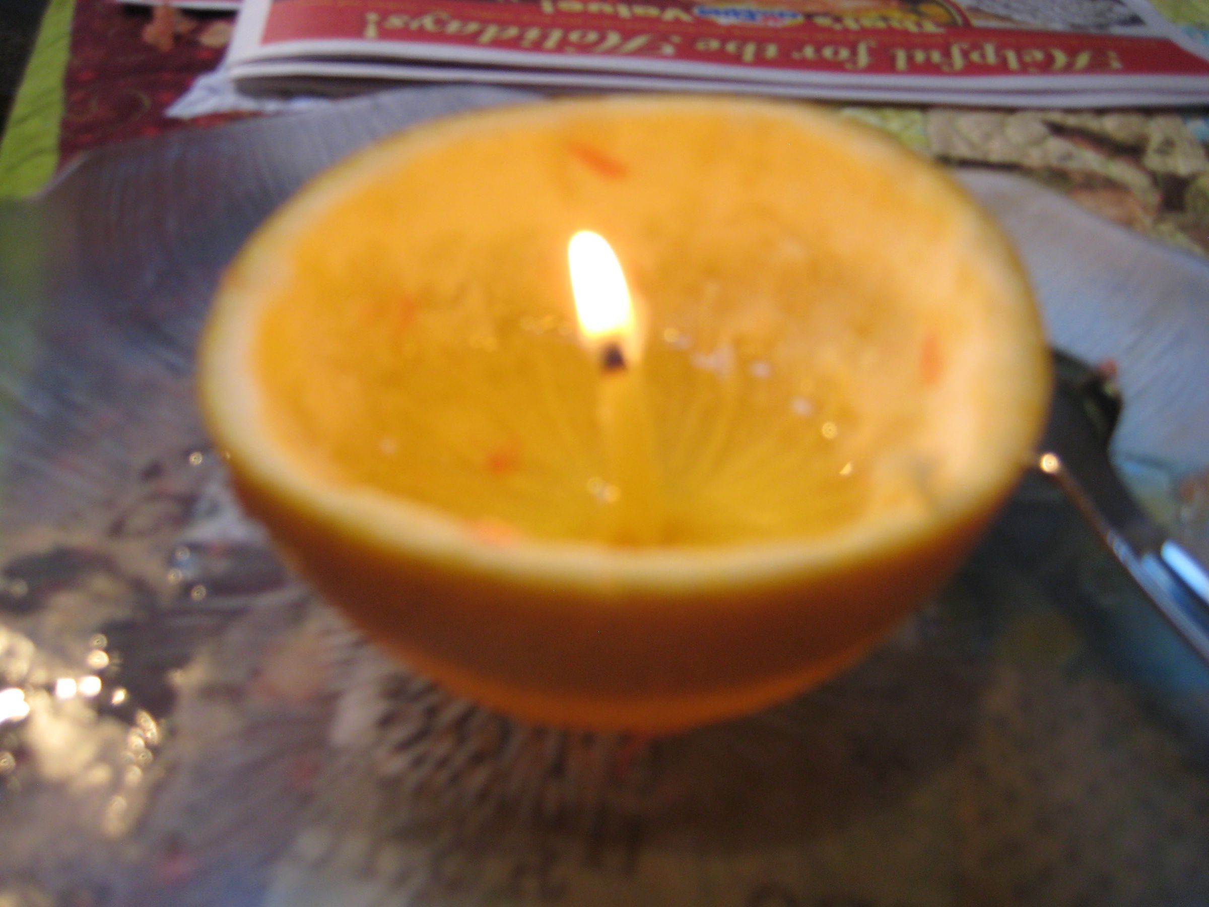 How to Make a Cheap Orange Candle in Under 10 Minutes 6 Steps Instructables