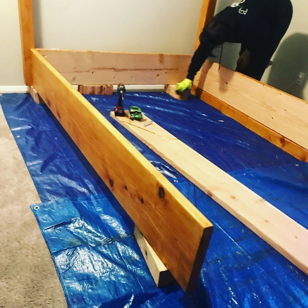 Wooden Canopy Bed Frame With Storage Compartment 8 Steps (with