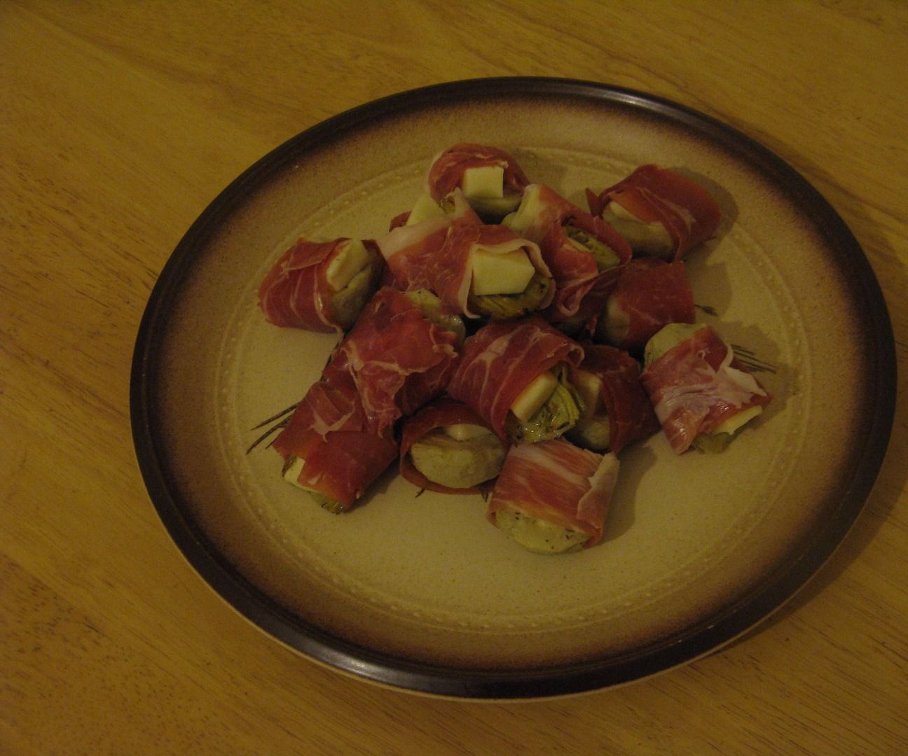 Artichoke, Port Salut and Parma Ham Bites