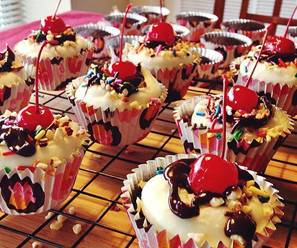Chocolate Sundae Cupcakes Recipe