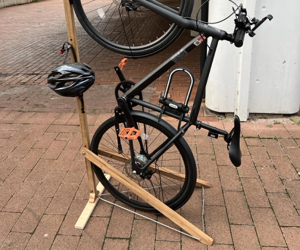Free-standing, Vertical Bike Stand