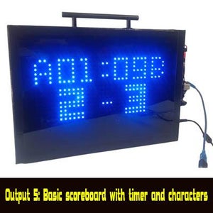 Build Your Own Scoreboard, Timer and Up Down Counter in 4 Steps. Single Display P10 Scoreduino DMD Based DIY Digital Scoreboard for Cricket and Soccer